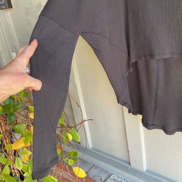 NWT - We The Free Jayson Ringer Tee - Long Sleeve Thermal in Black Combo Size: - Picture 6 of 9